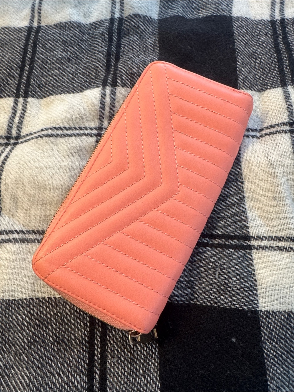a new day Quilted Zip Wallet - Coral